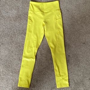 Yellow Metallic ZYIA Leggings